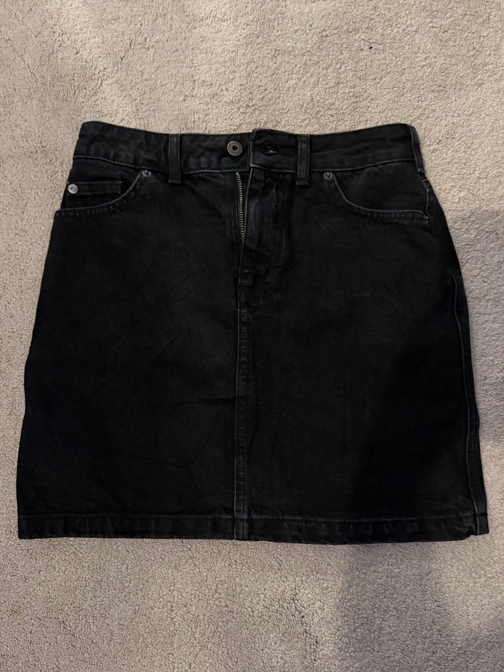 Black Jean skirt